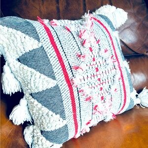 Set of two Anthropologie woven Edna texture accent pillow 18x18 pillow covers